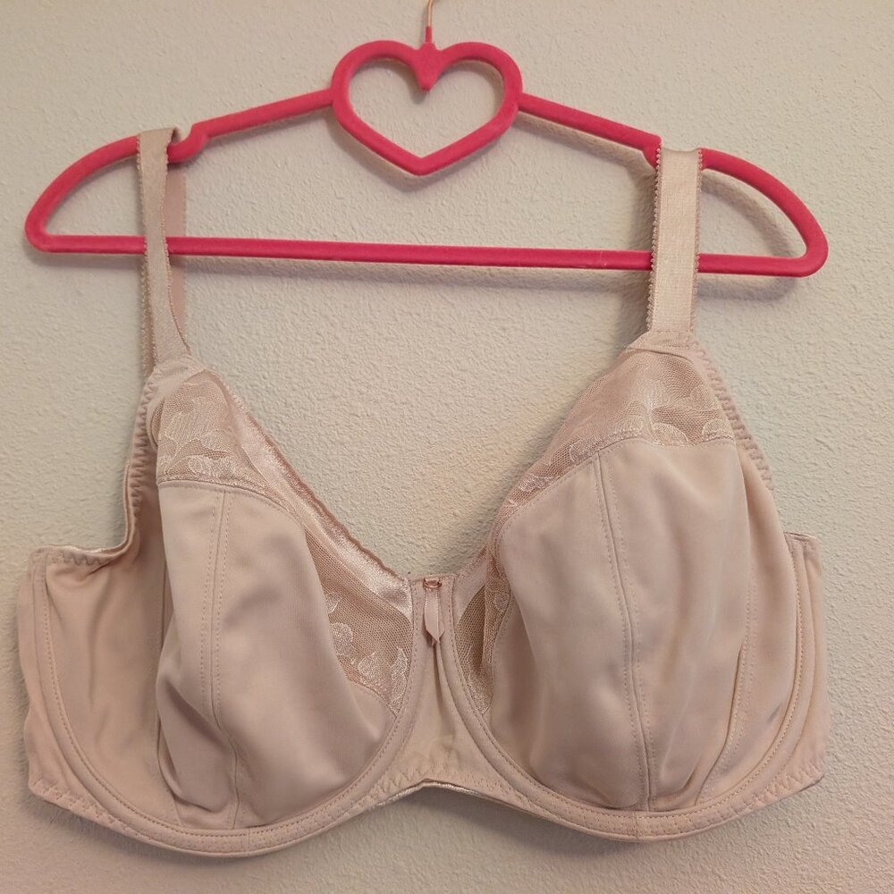 Fantasie 32H Illusion Beige Unlined Full Cup Side Support Underwire Bra
